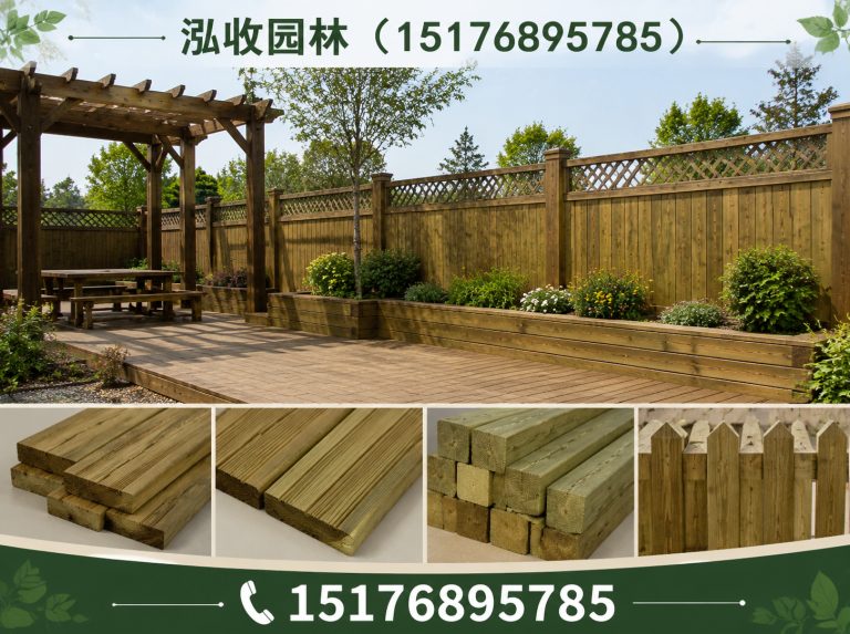 河源防腐木展示图